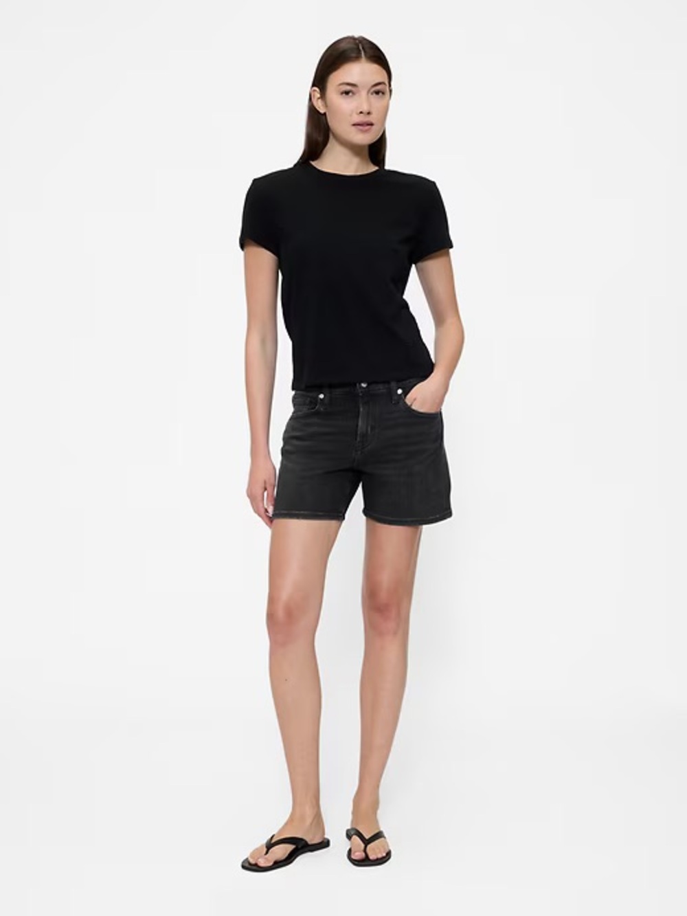 Gap 5” High Rise Stretch Denim Shorts